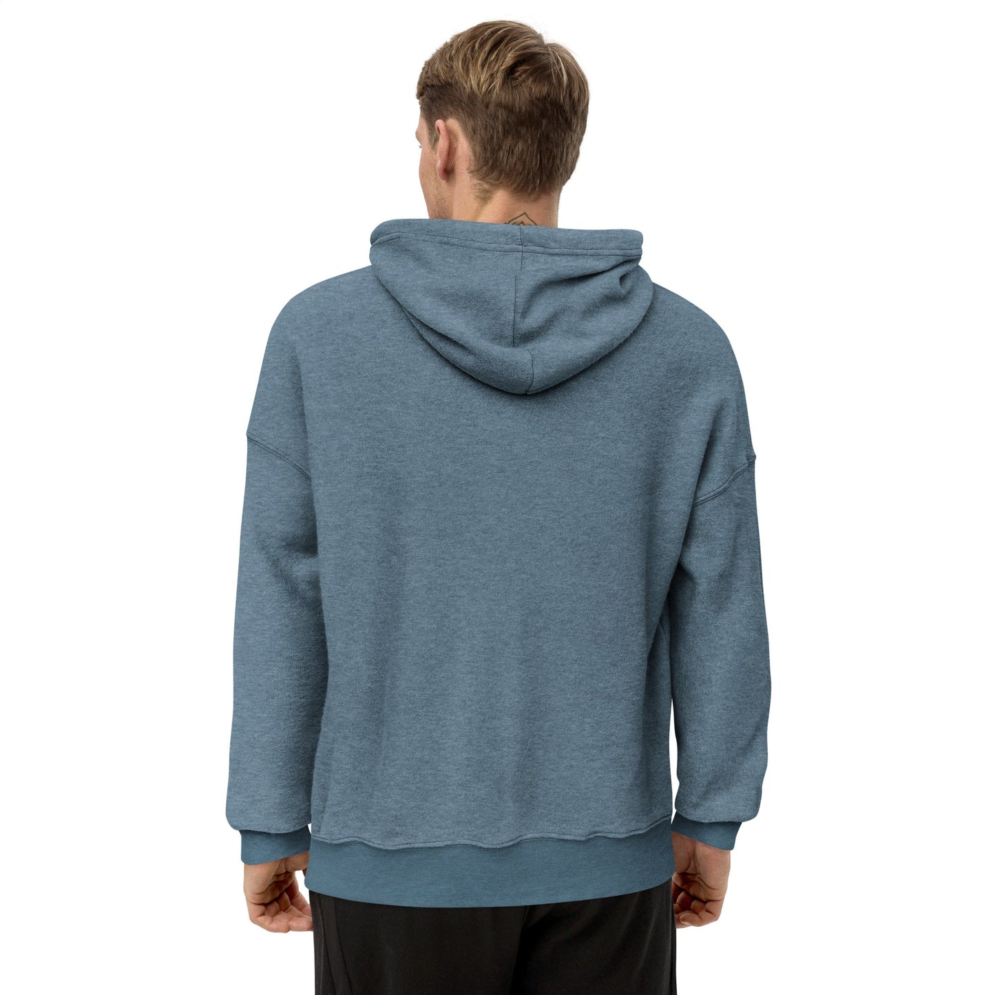 Sueded fleece hoodie